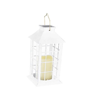 Lampka solarna Latarenka biała 27cm 309341