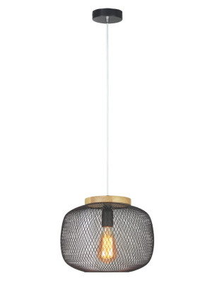 Rupert czarny Ø 30cm E27 Lampa wisząca