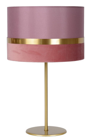 EXTRAVAGANZA TUSSE Różowa Ø 30cm E27 Lampka nocna stołowa