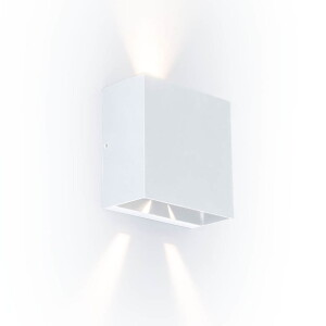 GEMINI BEAMS biały mat LED 10W 3000K IP54 Kinkiet zewnętrzny regulowany