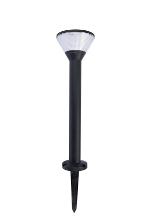 KARLO Czarny LED 7W Bluetooth RGB 2700-6500K IP44 Zewnętrzna lampa stojąca solarna