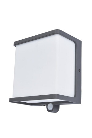 DOBLO - CZUJNIK PIR zasilanie solarne Antracyt 12W 4000K IP44 Kinkiet zewnętrzny