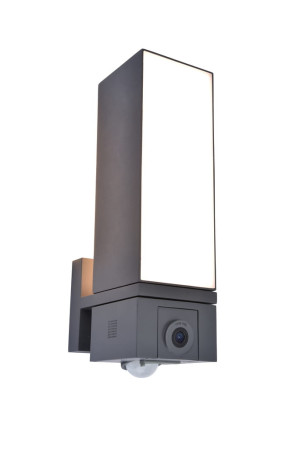 CUBA antracyt - kamera, czujnik PIR LUTEC CONNECT LED 17W 2700-6500K Kinkiet zewnętrzny zarządzany aplikacją