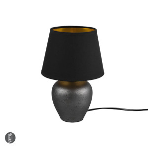ABBY Nikiel | Czarny śr. 18cm E14 Lampka stołowa RL R50601002