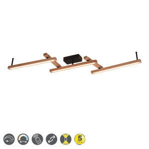 BELLARI Brąz LED DIM Pilot 36W 2700 - 6000K ściemnialna Lampa sufitowa Trio 626410530