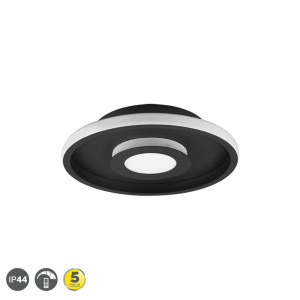ASCARI Czarny mat LED LED 3 step dim. 28W 3000K IP44 ściemnialna łazienkowa lampa sufitowa Trio 680810332