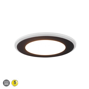 AURA Czarny mat LED 10W śr.14cm 3000K Oprawa wpuszczana Trio 652410132