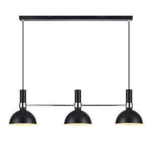 LARRY czarny | chrom 3xE27 Lampa wisząca Markslojd 106855