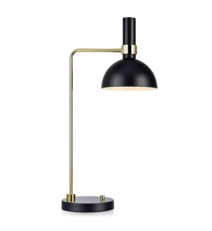 LARRY czarny | złoty szczotkowany E27 Lampa stołowa Markslojd 106973