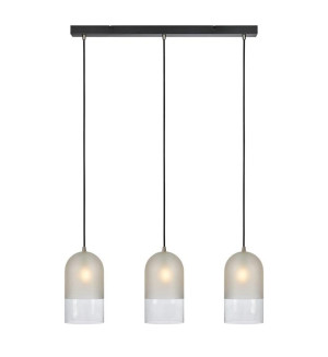 COPE Mrożony | Przeźroczysty | Czarny 3xE14 Lampa wisząca potrójna Markslojd 108226