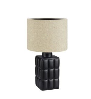 CUSCINI czarny | beżowy Ø 24cm E14 Lampa stołowa Markslojd 108248