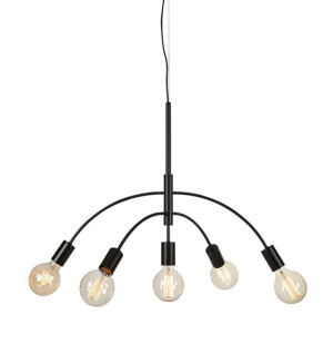 CYGNUS czarny Ø 70cm 5xE27 Lampa wisząca Markslojd 108286