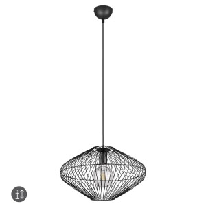 COBAIN Czarny mat E27 Lampa wisząca druciana RL R30831032