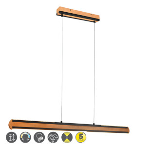 DEACON Brąz | Czarny mat 40W DIM 2700-6000K ściemnailny Lampa wisząca Trio 326610232