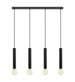 SENCILLO czarny 4xE27 Lampa wisząca Markslojd 108264
