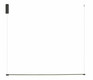 Lampa wisząca czarny mat LED 20W 3000K Zambelis 20119