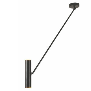 Lampa wisząca regulowana czarny mat LED 2x5W 3000K Zambelis 1617