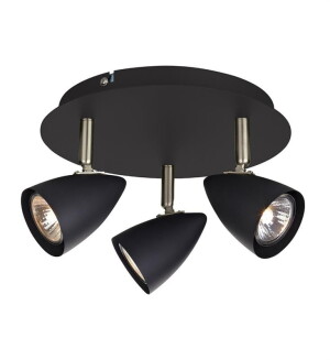 CIRO czarny | stal Ø 23cm 3xGU10 Spot Markslojd 107411