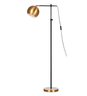 CHESTER czarny | brąz E27 Lampa podłogowa stojąca regulowana Markslojd 107231