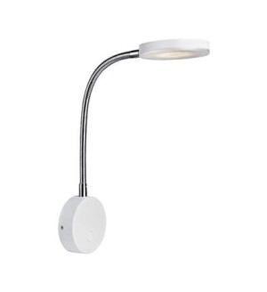 FLEX biały | chrom LED 5W 3000K Kinkiet snake regulowany na wysięgniku Markslojd 106468