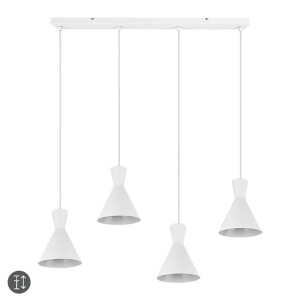 ENZO Biały mat 4xE27 Lampa wisząca RL R30784031