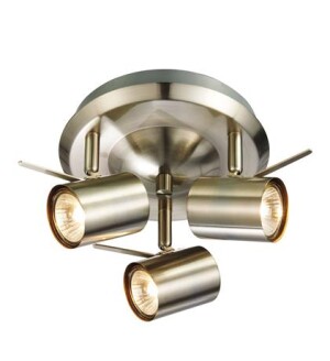 HYSSNA LED stalowy Ø 25cm 3x50W 3000K IP21 Spot łazienkowy Markslojd 105484