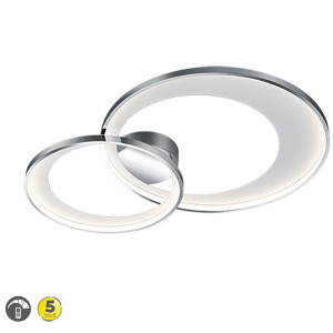 Granada LED Chrom 36W Ściemnialna Lampa sufitowa Trio