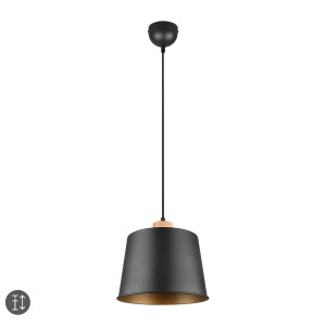 HARRIS Czarny E27 Lampa wisząca Trio 312700132