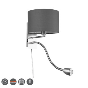 HOTEL Szara LED | E14 3W 2000K Kinkiet SNAKE Trio 271170211