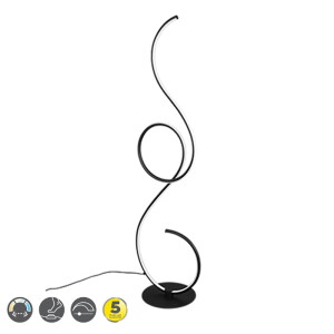 JIVE Czarny mat LED DIM 23W 2700-6000K Ściemnialna Lampa podłogowa Trio 423410132