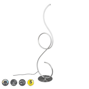 JIVE Nikiel mat LED DIM 23W 2700-6000K Ściemnialna Lampa podłogowa Trio 423410107