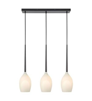 SALUT czarny | biały 3xE14 lampa wisząca potrójna Markslojd 106808
