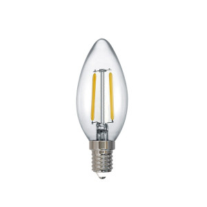 2W LED E14 2700K KERZE Żarówka filament