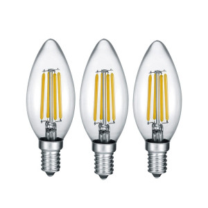 2W LED E14 2700K KERZE trójpak 3xE14