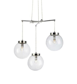 SICILY chrom 3xE14 Lampa wisząca potrójna Markslojd 107015