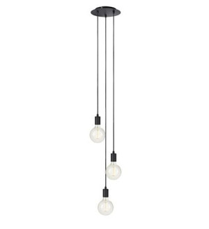 SKY czarny 3xE27 Lampa wisząca potrójna Markslojd 106334