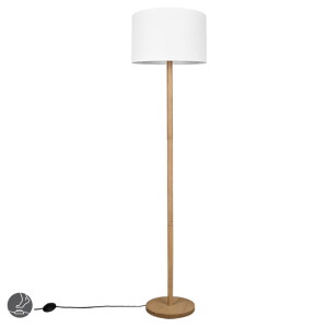 KORBA Biały E27 Lampa podłogowa stojąca