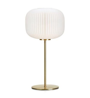 SOBER biały | mosiądz Ø 25cm E27 Lampa stołowa Markslojd 107819