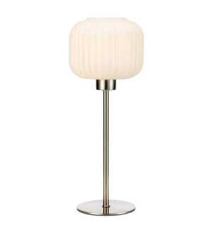 SOBER biały | stalowy Ø 15cm E14 Lampa stołowa Markslojd 108121