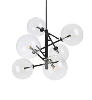 ANDREW czarny 6xG9 Lampa wisząca Markslojd 107748