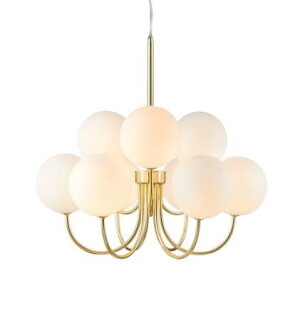 BIANCO złoty | biały 9xG9 Lampa wisząca Markslojd 107994