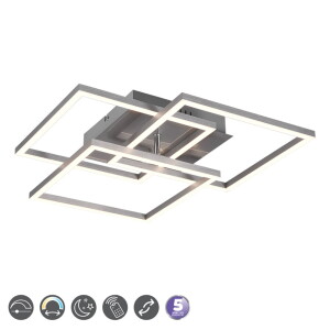 MOBILE Regulowana Nikiel mat DIM LED PILOT 28W 2700-6000K Lampa sufitowa