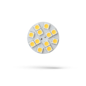 LED G4 12V 2W 12 LED WW 30mm 3000K back pin SPECTRUM ( dostępnych 5 szt. )