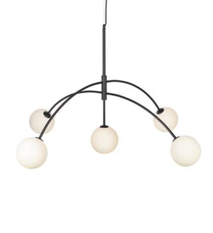 HEAVEN czarny | biały 5xG9 Lampa wisząca Markslojd 107560