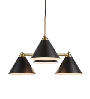 KLINT czarny | antyczny 4xE14 Lampa wisząca Markslojd 108076