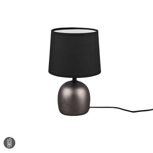 MALU Nikiel antyczny | Czarny E14 Lampka stołowa RL R50802667