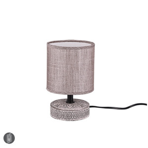 MARIE Brązowa ceramiczna E14 Lampka stołowa