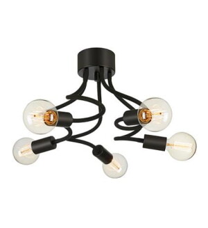 MEDUSA czarny 5xE27 Lampa sufitowa Markslojd 107931