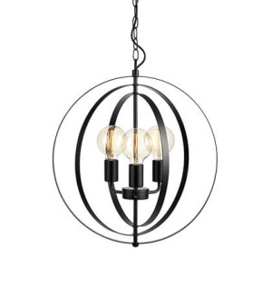 ORBIT czarny mat Ø 69cm 3xE27 Lampa wisząca Markslojd 107942