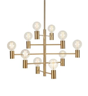 PARIS mosiądz 10xE27 Lampa wisząca Markslojd 108117